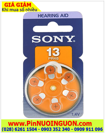 Sony PR48 _Pin số 13; Pin máy trợ thính Sony PR48 _Pin số 13; Pin máy điếc Sony PR48 /HẾT HÀNG